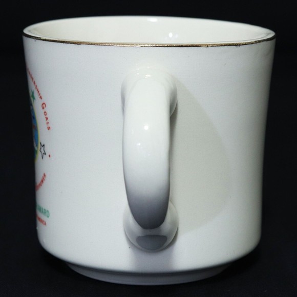Boy Scouts VTG BSA Mug Cup Manpower for Boypower Achievement of Leadership RARE - Picture 4 of 6